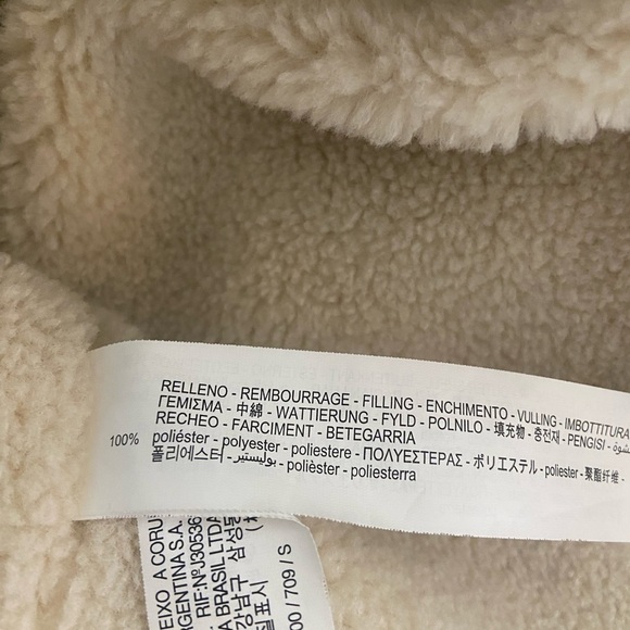 Zara Shearling Lined Button Snap Aviator - Picture 8 of 9